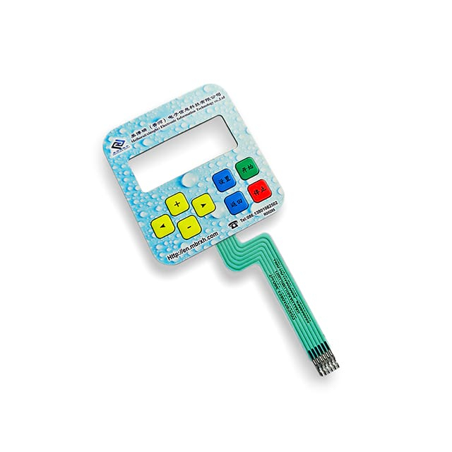 Industrial Large Waterproof 4 Button Membrane Switch